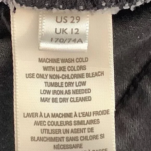 Free People 'We the Free' Just Float On black flare jeans 29 stretch - Picture 8 of 9